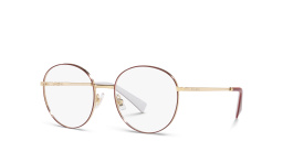 Shop MIU MIU Round Eyeglasses in Bordeaux online.