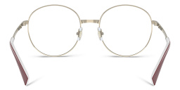 Shop MIU MIU Round Eyeglasses in Bordeaux online.