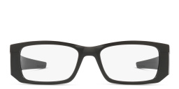 Prada Linea Rossa Wide Rectangle Eyeglasses in Matte Black – Product Photo 1