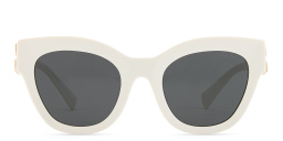 MIU MIU Cat-Eye Sunglasses in White – Product Photo 1