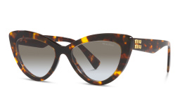 MIU MIU Cat-Eye Sunglasses in Honey Havana – Product Photo 2
