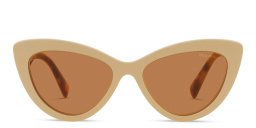 MIU MIU Cat-Eye Sunglasses in Beige – Product Photo 1