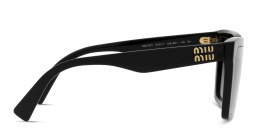 نظارات شمسية مربّعة كبيرة الحجم من ميو ميو بلون أسود - صورة المنتج 3