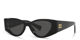Shop MIU MIU Cat-Eye Sunglasses in Black online.