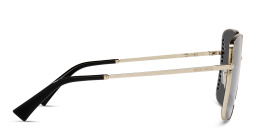 MIU MIU Oversized Square Sunglasses in Pale Gold – Product Photo 3