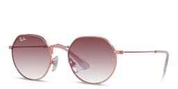 Ray-Ban Junior Jack Kids Irregular Sunglasses in Rose Gold – Product Photo 2