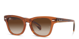 Ray-Ban Junior Kids Square Sunglasses in Transparent Brown – Product Photo 2