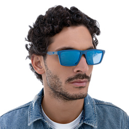 نظارات طبية بإطار مستطيل واسع من امبوريو أرماني بلون رمادي مطفي - صورة المنتج 18