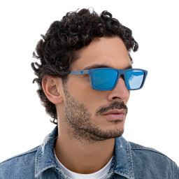 Emporio Armani Wide Rectangle Eyeglasses in Matte Grey – Product Photo 21