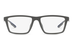 Emporio Armani Wide Rectangle Eyeglasses in Matte Grey – Product Photo 1