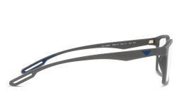 Emporio Armani Wide Rectangle Eyeglasses in Matte Grey – Product Photo 3