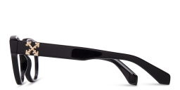 Shop OFF WHITE Style 2 Round Eyeglasses in Black online.