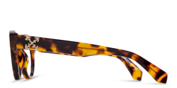 OFF WHITE Style 2 Round Eyeglasses in Havana – Product Photo 3