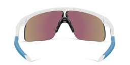 Oakley Resistor Half-Rim Mask Sunglasses in Polished White – Product Photo 4