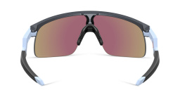 Shop Oakley Half-Rim Mask Sunglasses in Blue Steel online.