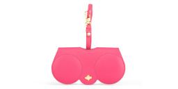 Shop ANY-DI Fuchsia Leather Glasses Case in Rose online.