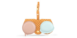 Shop ANY-DI Ice Cream Leather Glasses Case in Havana online.