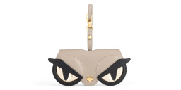 Shop ANY-DI Angry Eye Leather Glasses Case in Brown online.