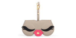 Shop ANY-DI Kiss Leather Glasses Case in Brown online.