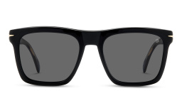 DAVID BECKHAM Square Eyeglasses in Black – Product Photo 1