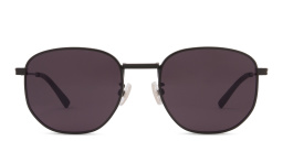 Shop BOTTEGA VENETA Unisex Round Sunglasses in Black online.