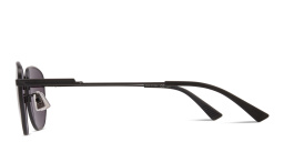 Shop BOTTEGA VENETA Unisex Round Sunglasses in Black online.