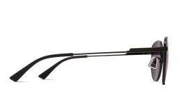 Shop BOTTEGA VENETA Unisex Round Sunglasses in Black online.