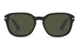 PERSOL Unisex Round Sunglasses in Black – Product Photo 1