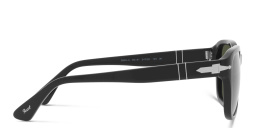 PERSOL Unisex Round Sunglasses in Black – Product Photo 3