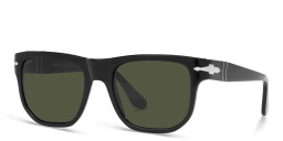 Shop PERSOL Unisex Square Sunglasses in Black online.