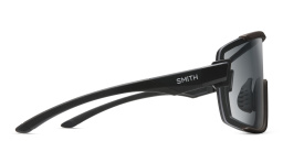 Shop SMITH Unisex Wide Irregular Sunglasses in Black online.
