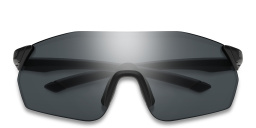 نظارات شمسية واسعة غير منتظمة بدون إطار للجنسين من سميث بلون أسود - صورة المنتج 1