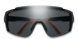 Shop SMITH Unisex Half-Rim Wide Irregular Sunglasses in Black online.