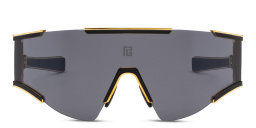 Shop BALMAIN Unisex Oversized Irregular Sunglasses in Black online.