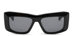 BALMAIN Unisex Rectangle Sunglasses in Black – Product Photo 1