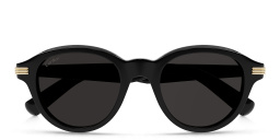 نظارات شمسية بروميير دو كارتييه بإطار دائري من كارتييه بلون أسود - صورة المنتج 1