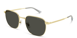 Shop MONTBLANC Square Sunglasses in Gold online.