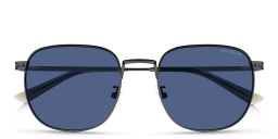 تسوق نظارات شمسية مربّعة مونت بلانك بلون رصاصي أونلاين.