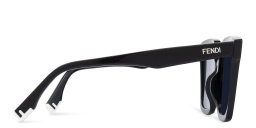 Shop FENDI Fendi Way Oversized Square Sunglasses in Black online.