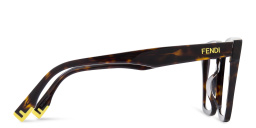 FENDI Fendi Way Havana Square Sunglasses in Dark Havana – Product Photo 4