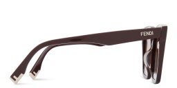 Shop FENDI Fendi Way Oversized Square Sunglasses in Bordeaux online.