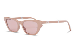 Shop FENDI Folding Cat-Eye Sunglasses in Pink online.