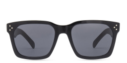 Shop CELINE 3 Dots Geometric Sunglasses in Black online.