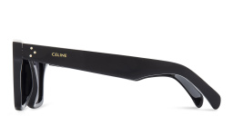 Shop CELINE 3 Dots Geometric Sunglasses in Black online.