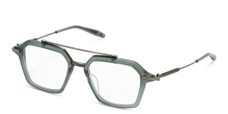 Shop AKONI Unisex Aviator Eyeglasses in Green online.