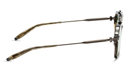 Shop AKONI Unisex Aviator Eyeglasses in Grey online.