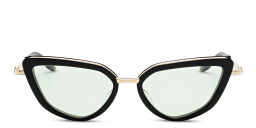AKONI Cat-Eye Eyeglasses in Silver – Product Photo 1