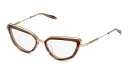 AKONI Cat-Eye Eyeglasses in Brown – Product Photo 2