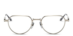 Shop AKONI Unisex Round Eyeglasses in Silver online.