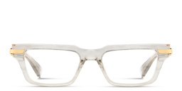Shop BALMAIN Unisex Rectangle Eyeglasses in Clear online.